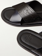 Berluti - Sifnos Scritto Leather Sandals - Black