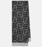 Loewe Anagram alpaca and wool-blend scarf