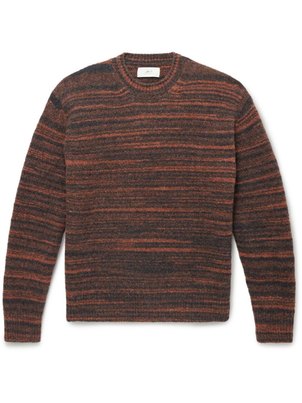 Photo: Mr P. - Space-Dyed Wool-Blend Sweater - Orange