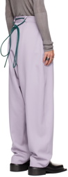 AARON ESH SSENSE Exclusive Purple Cord Trousers