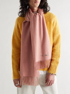 Acne Studios - Logo-Detailed Fringed Cashmere Scarf