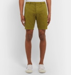 AMI - Slim-Fit Cotton-Twill Bermuda Shorts - Green