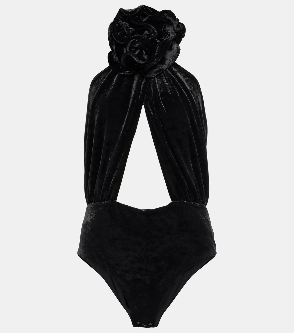 Magda Butrym Cutout velvet bodysuit