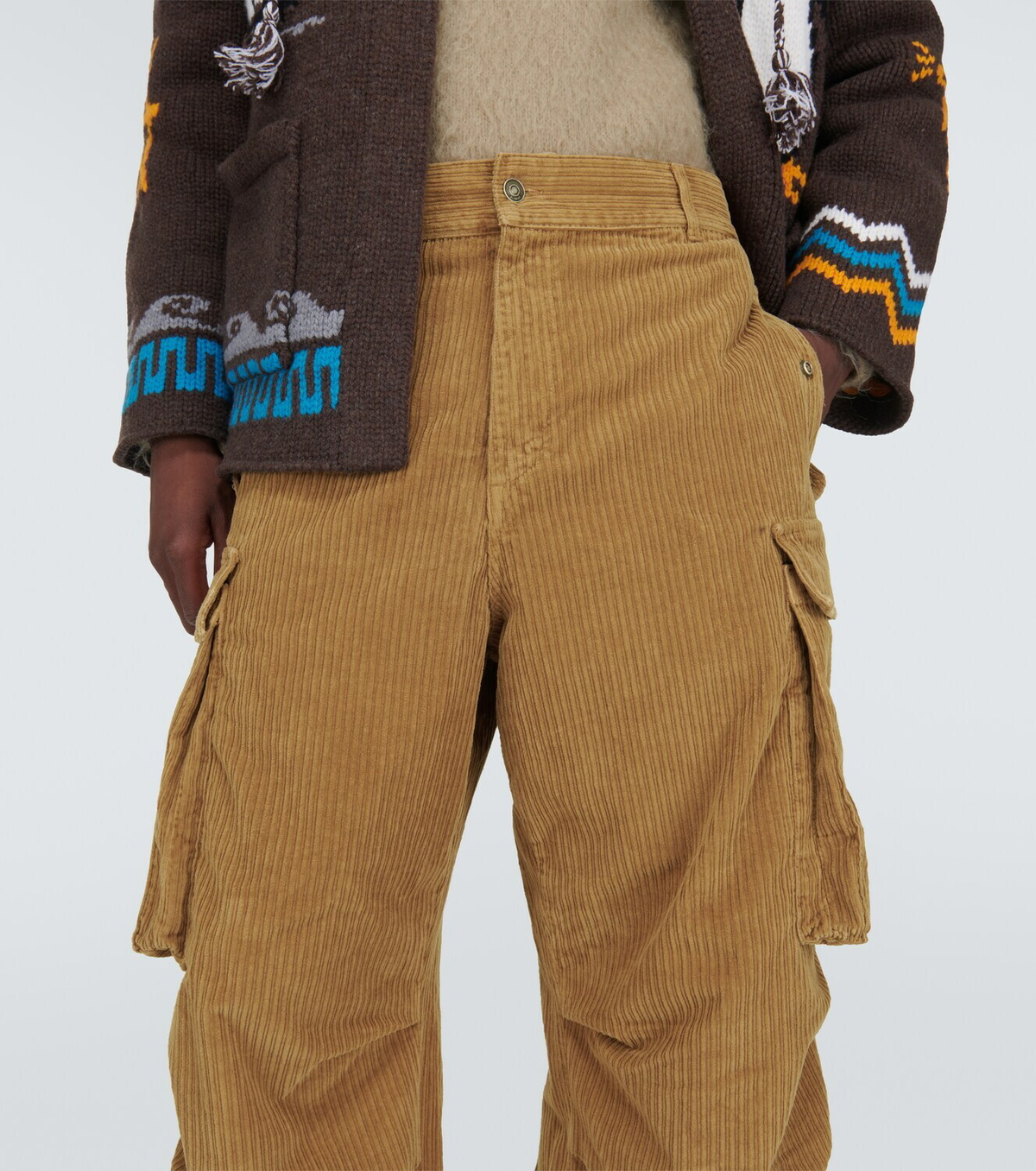 Alanui Velvet corduroy cargo pants