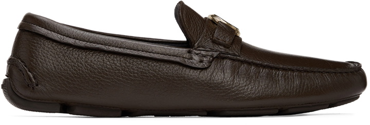 Photo: Giorgio Armani Brown Leather Driving Loafers