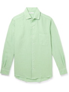 Loro Piana - Andre Garment-Dyed Linen Shirt - Green