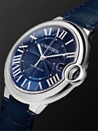 Cartier - Ballon Bleu de Cartier Automatic 42mm Steel and Alligator Watch, Ref. No. CRWSBB0025