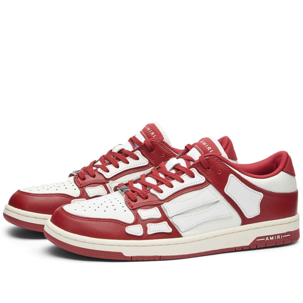 AMIRI Men's Skel Top Low Sneakers in Red Amiri