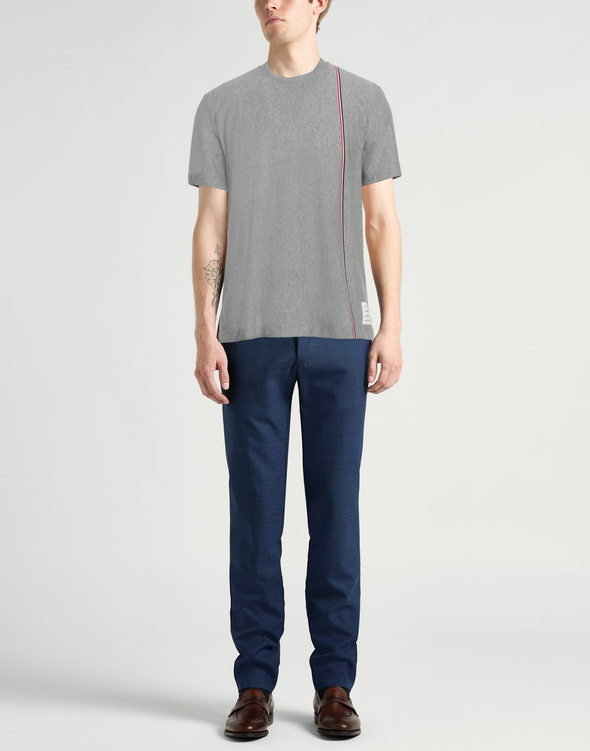 Thom Browne Mens T-shirt in Grey
