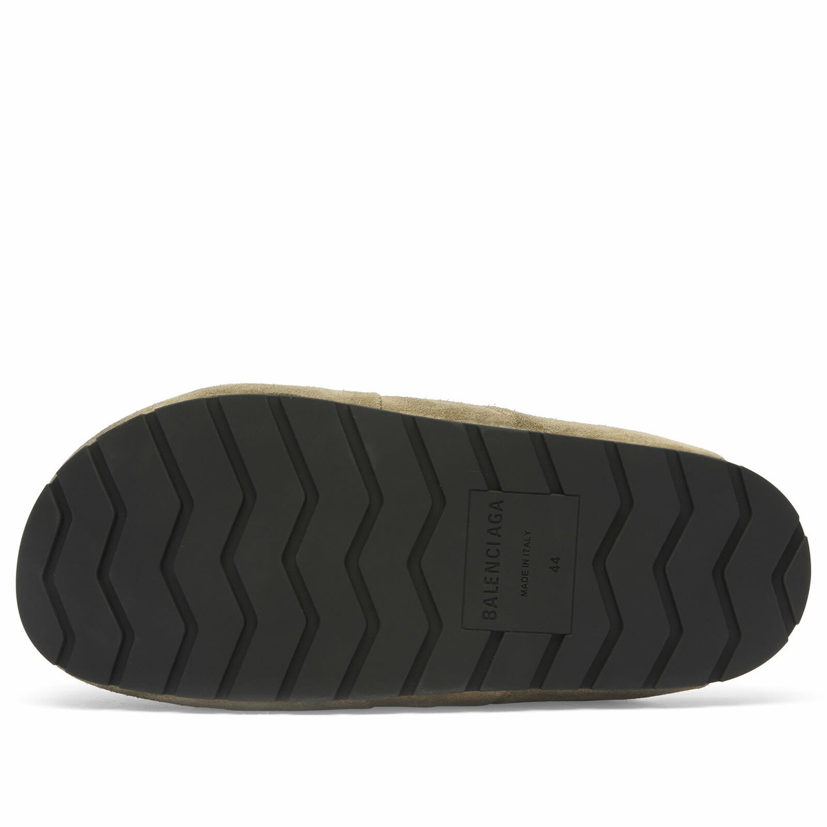Balenciaga Men's Worn Out Suede Mule in Beige