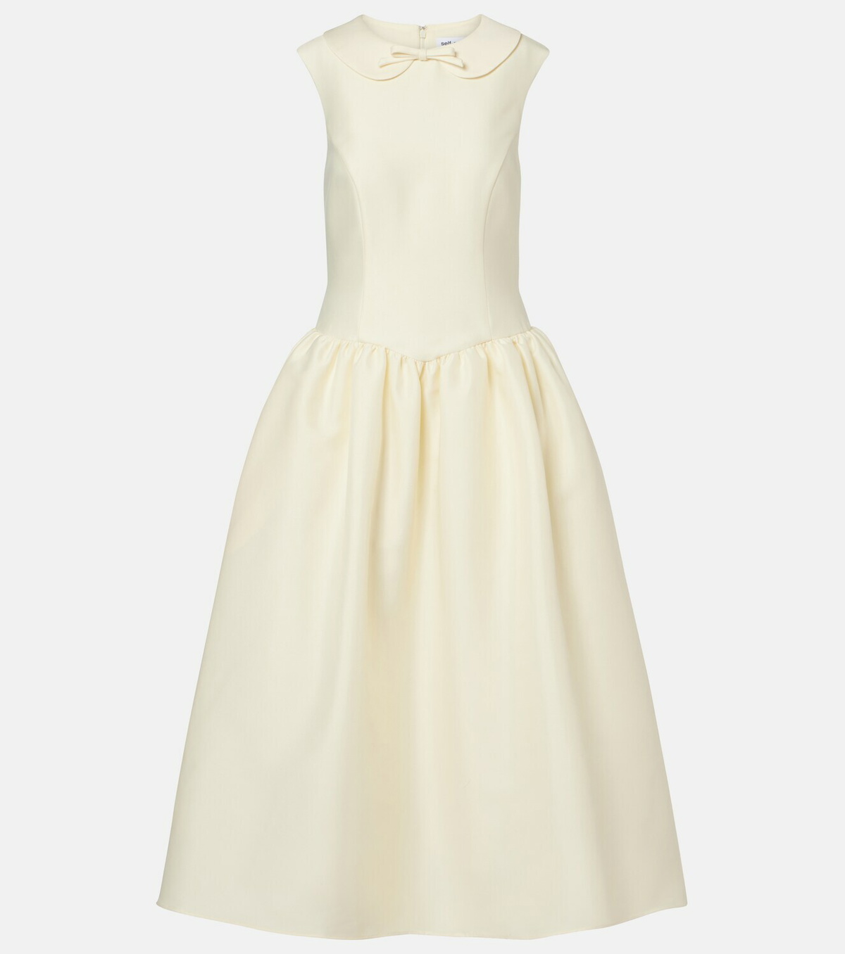 Self-Portrait Taffeta midi dress