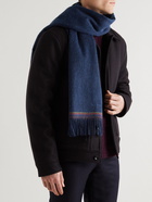 Paul Smith - Fringed Striped Wool Scarf