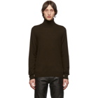 Maison Margiela Brown Elbow Patch Turtleneck