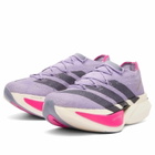 Adidas Running adidas Adizero Prime X3 Strung Sneaker in Powder Plum/Aurora Black/Shock Pink