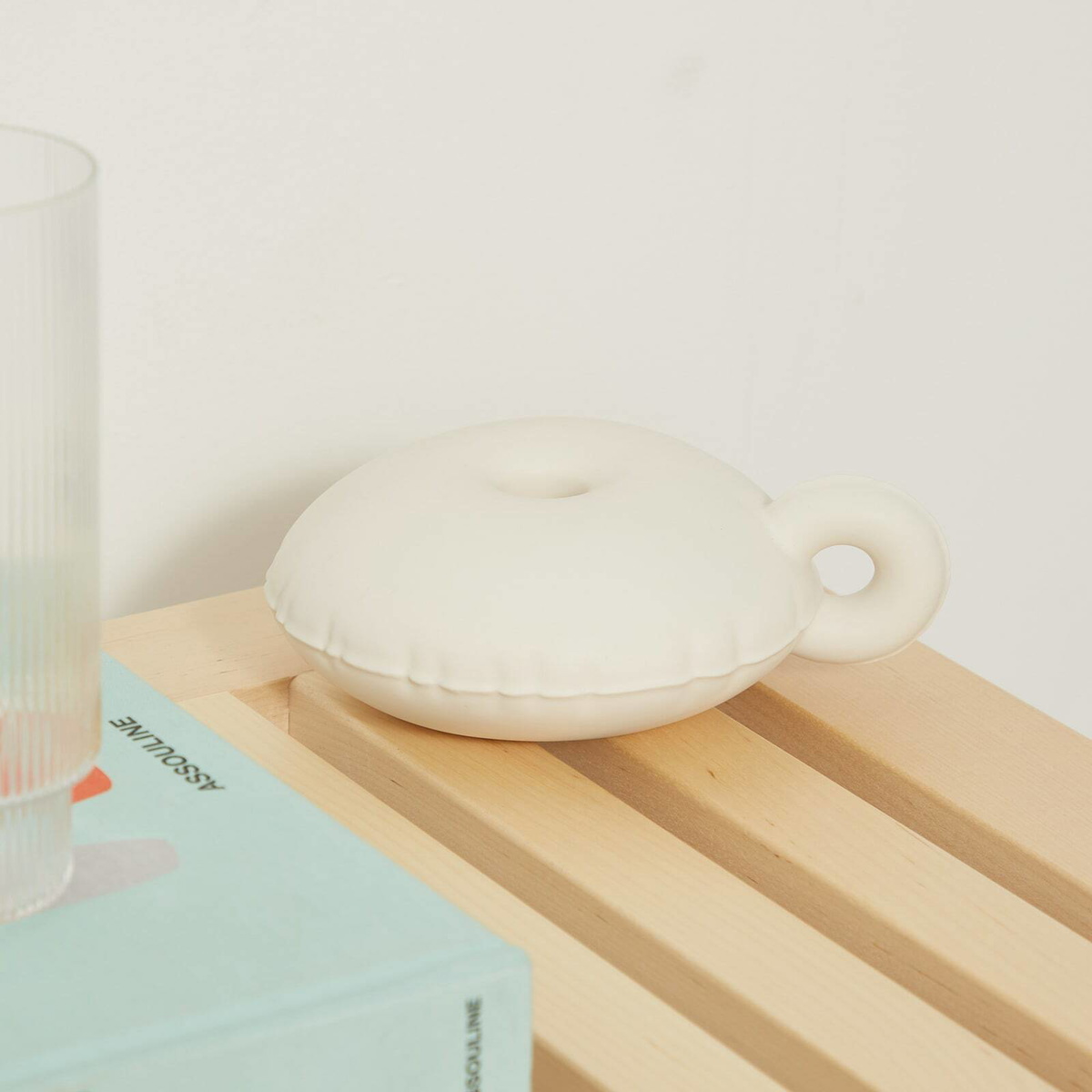 Home Studyo Candy Candle Holder in Bone White 