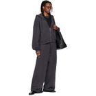 LU'U DAN Gray Washed Zip Hoodie