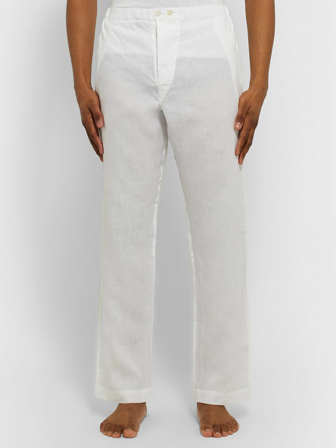Anderson & Sheppard - Linen Pyjama Set - White
