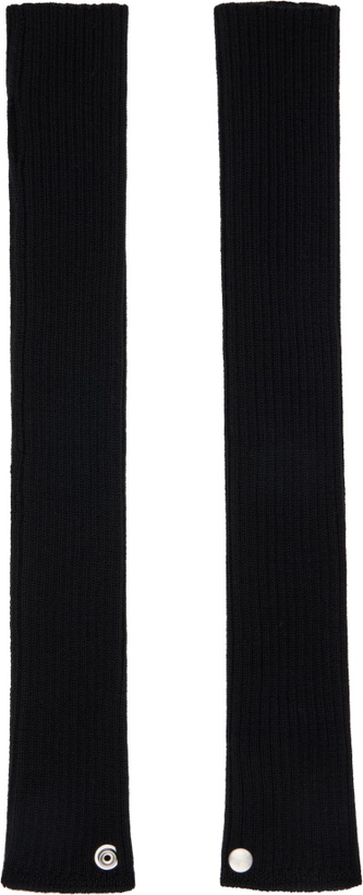 Photo: Rick Owens Black Concordians Rasato Knit Arm Warmers