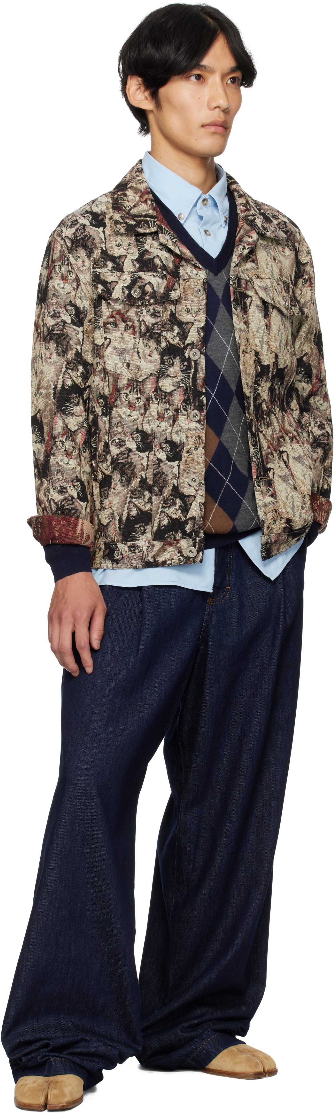 Bless Multicolor N°08 Cat-Shirt Gobelin Jacket