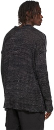 The Viridi-anne Black Knit Cotton Sweater