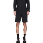 Solid Homme Black Belt Shorts