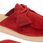 Clarks Originals Women's Desert Nomad Mule in Red Suede