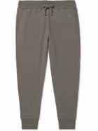 Kingsman - Tapered Logo-Embroidered Cotton and Cashmere-Blend Jersey Sweatpants - Brown