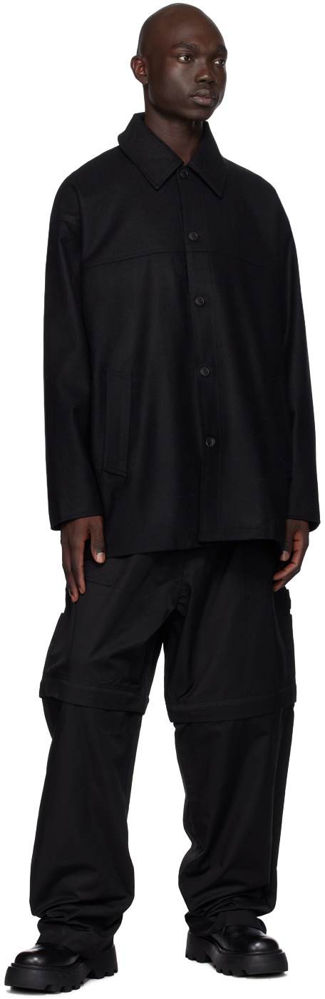 Lownn Black Buttoned Jacket