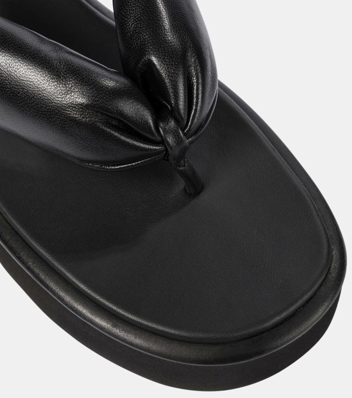 Miu Miu Leather thong sandals