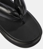 Miu Miu Leather thong sandals