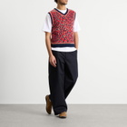 Adidas Men's X Wales Bonner Knit Vest in Collegiate Navy/Magic Beige/Better Scarlet