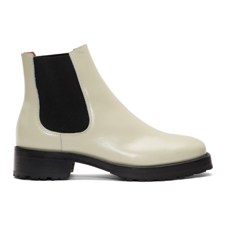 Photo: Tiger of Sweden Off-White Balans Chelsea Boots