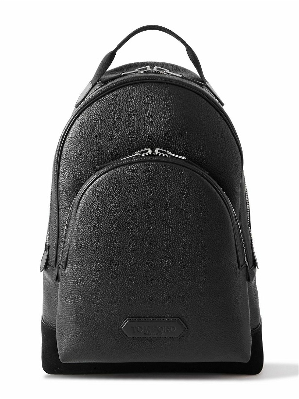 Photo: TOM FORD - Suede-Trimmed Full-Grain Leather Backpack