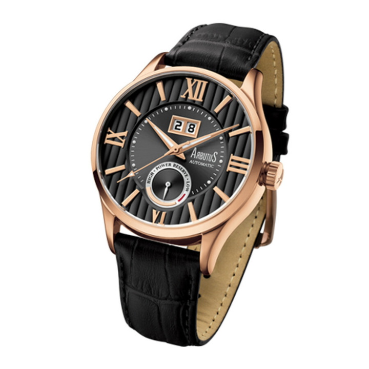Photo: Arbutus Automatic Black Dial Mens Watch AR915RBB