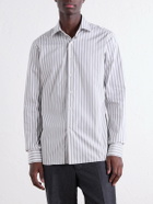 De Petrillo - Striped Cotton-Poplin Shirt - White
