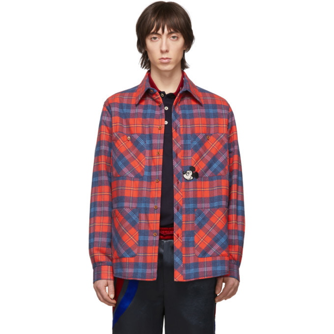 Photo: Gucci Red and Blue Disney Edition Check Jacket