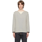 Junya Watanabe Off-White Horizontal Stripe Sweater