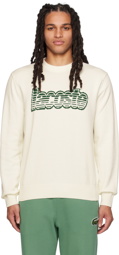 Lacoste Off-White Logo Sweatshirt