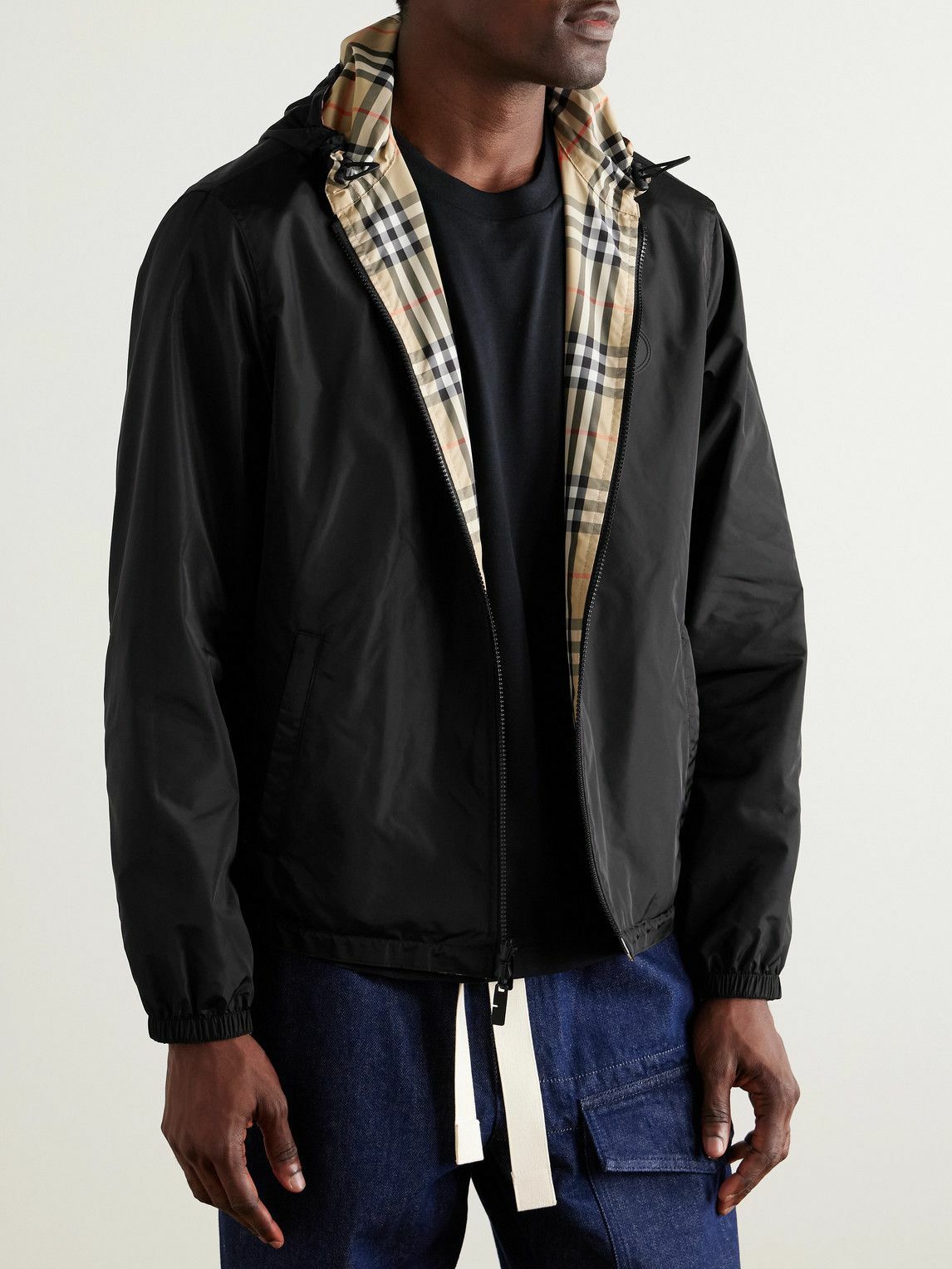 Burberry ジャンバー Gabardine Bomber Jacket in Thorn green - Men, Cotton Gabardine
