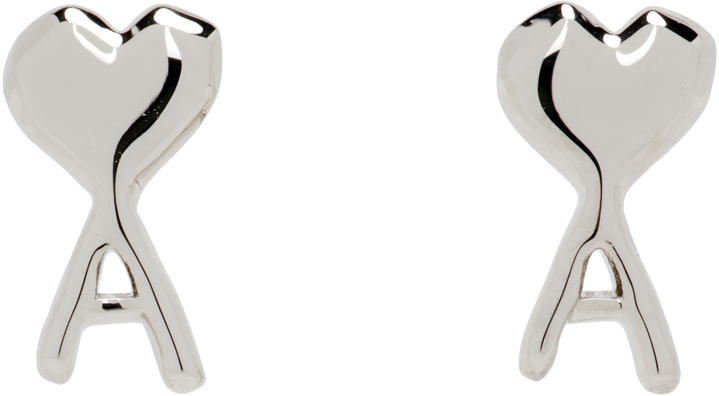 Photo: AMI Paris Ami de Coeur Hammered Earrings