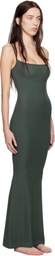 SKIMS Khaki Soft Lounge Long Slip Dress