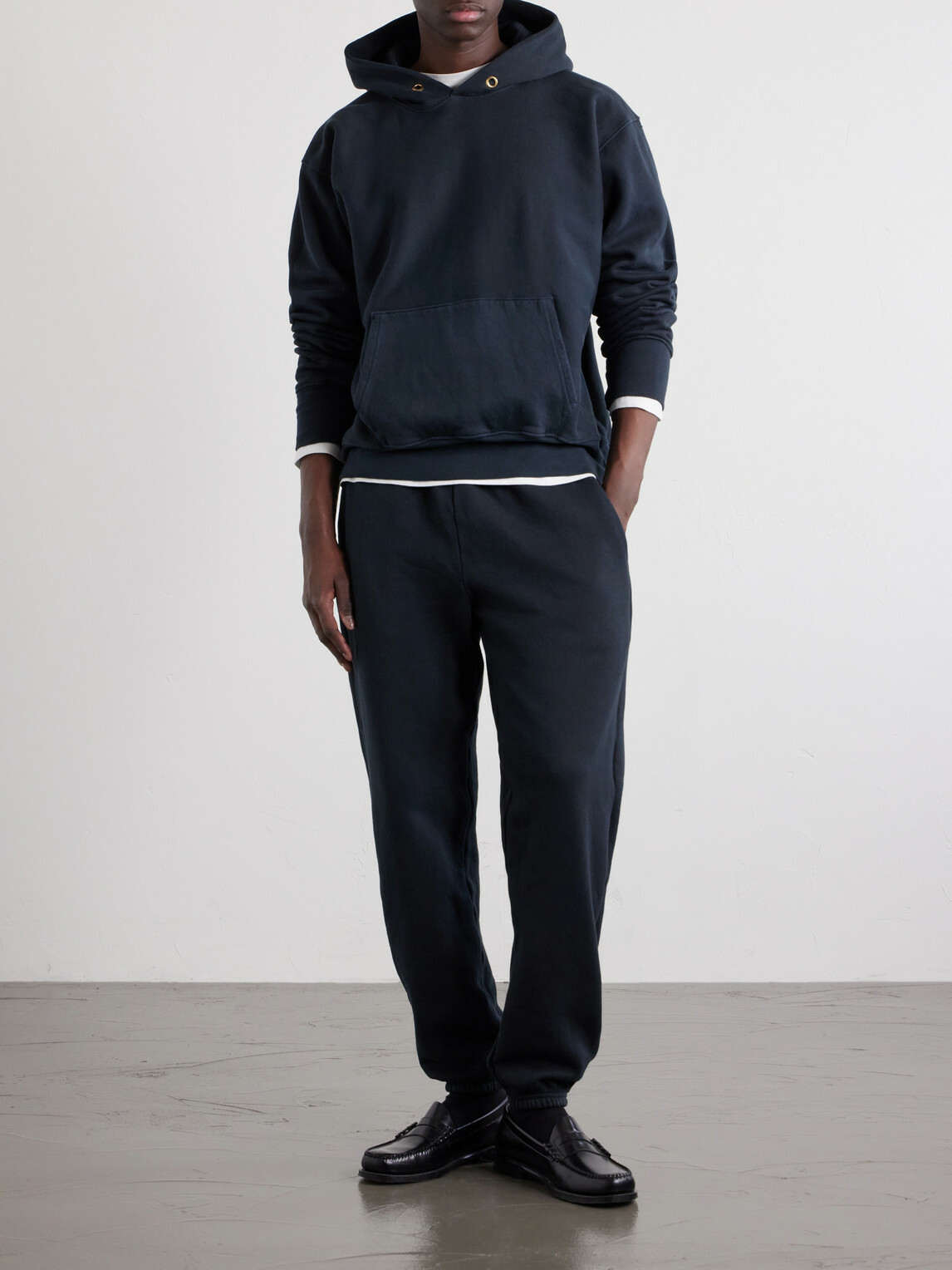 Les Tien - Cotton-Jersey Hoodie - Black