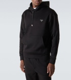 Prada Logo cotton-blend jersey hoodie