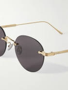 Cartier Eyewear - Frameless Gold-Tone Sunglasses