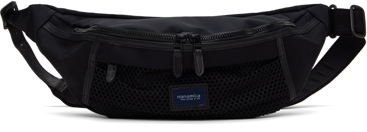 バッグ nanamica Water Repellent Belt Bag nanamica Black Water Repellent Belt Bag Nanamica