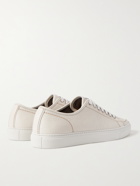 BRIONI - Full-Grain Leather Sneakers - White