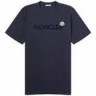 Moncler Men's Tonal Logo T-Shirt in Navy