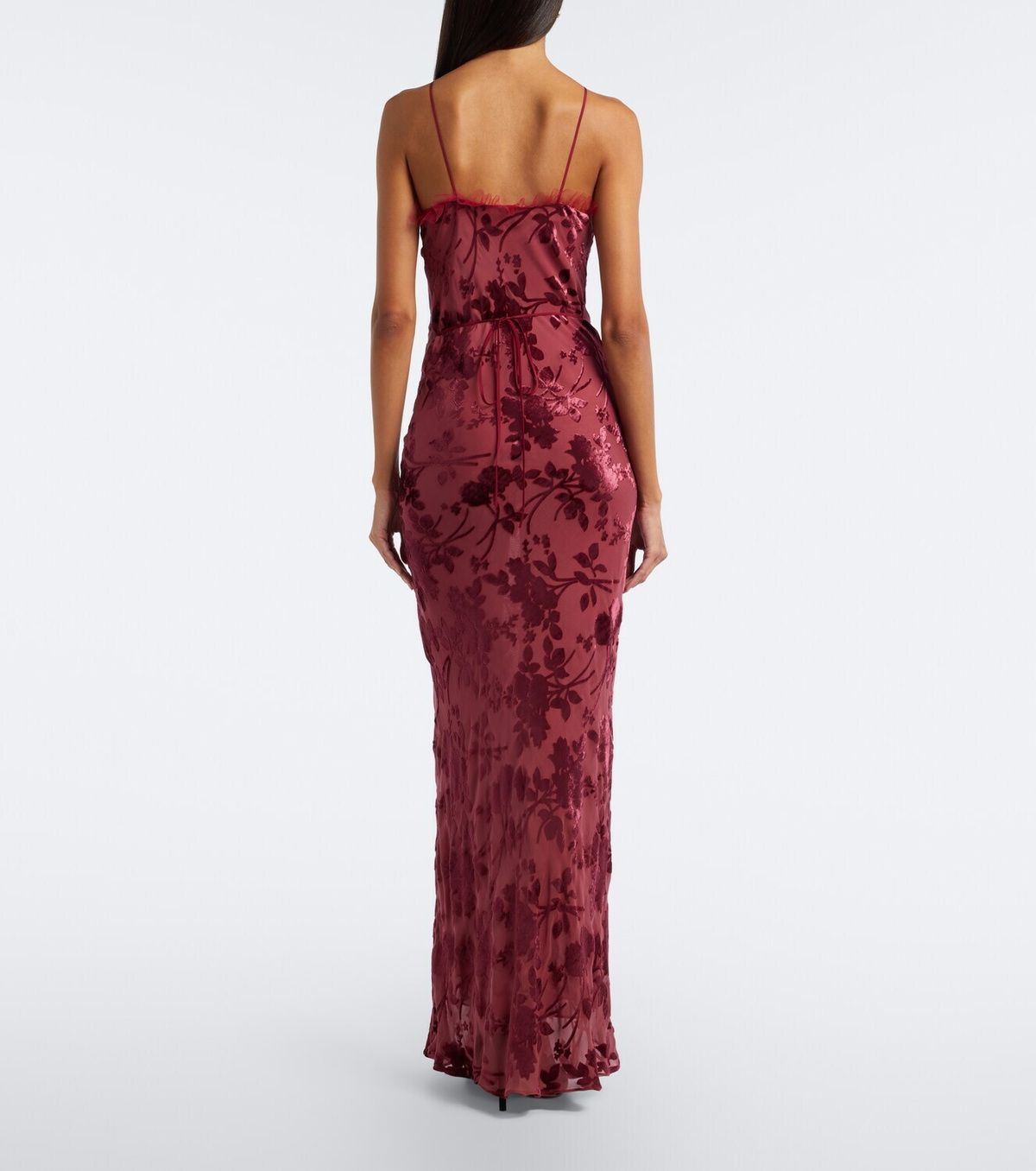 Rodarte Floral devoré maxi dress
