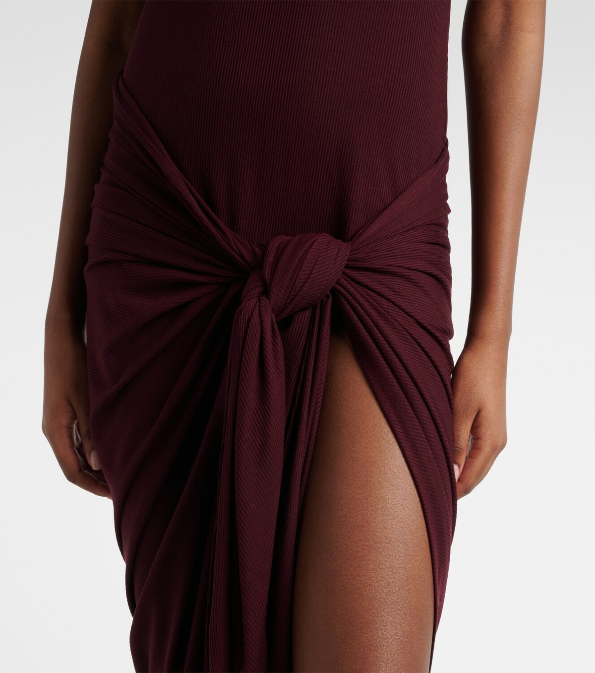 The Attico Draped midi dress