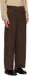 colbo Brown Big Pocket Corduroy Trousers